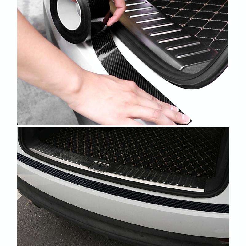 Universal Car Carbon Fiber Door Anti-collision Strip Protection Guards Trims Stickers Tape, Size:...