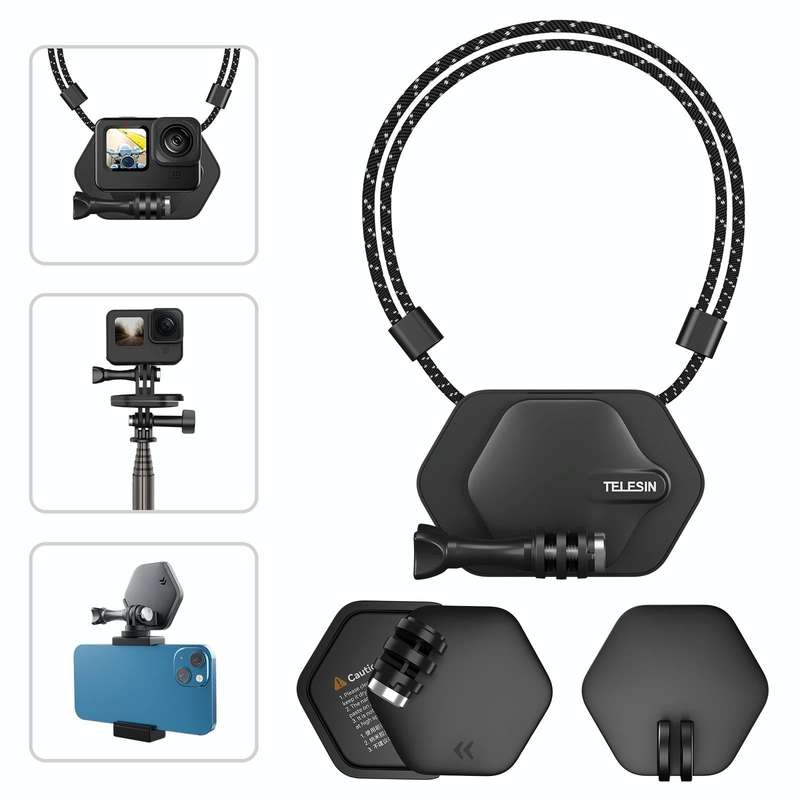 TELESIN Magnetic Action Camera Quick Release Bracket Mount,Spec: Ordinary Suit