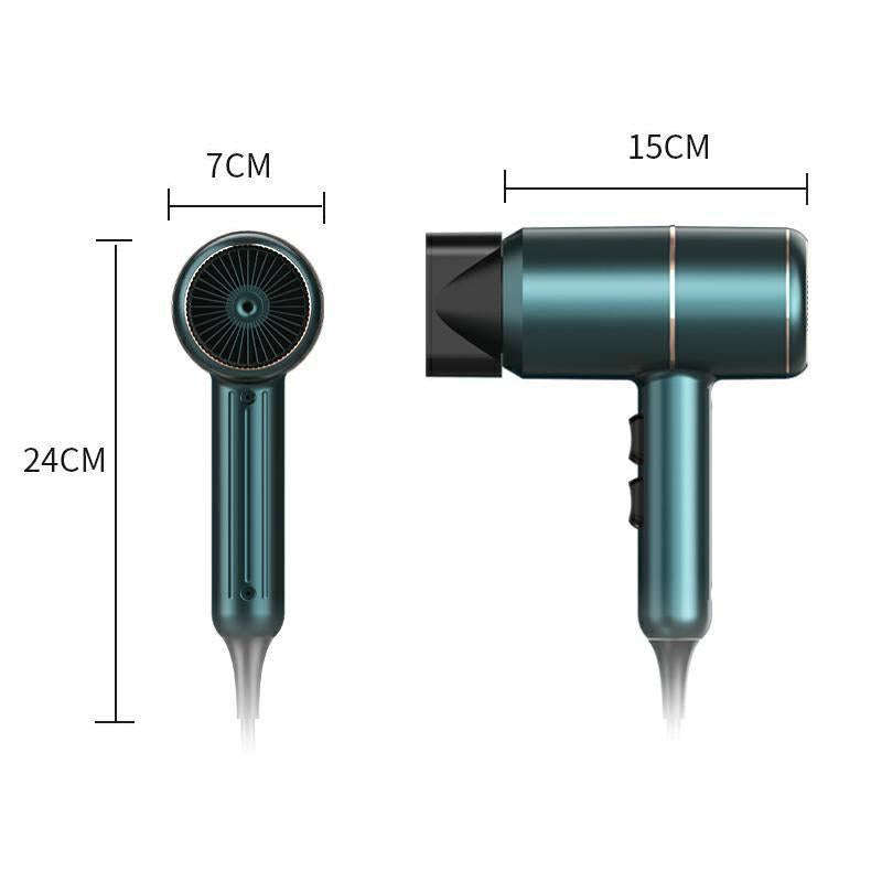 Home Dormitory Mute High-Power Hot And Cold Air Hair Dryer, 220V UK Plug(Grey)