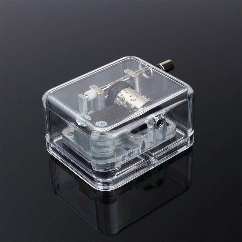 Music Box DIY Craft Vintage Musical Gold Hand Music Boxes(Castle in the Sky)