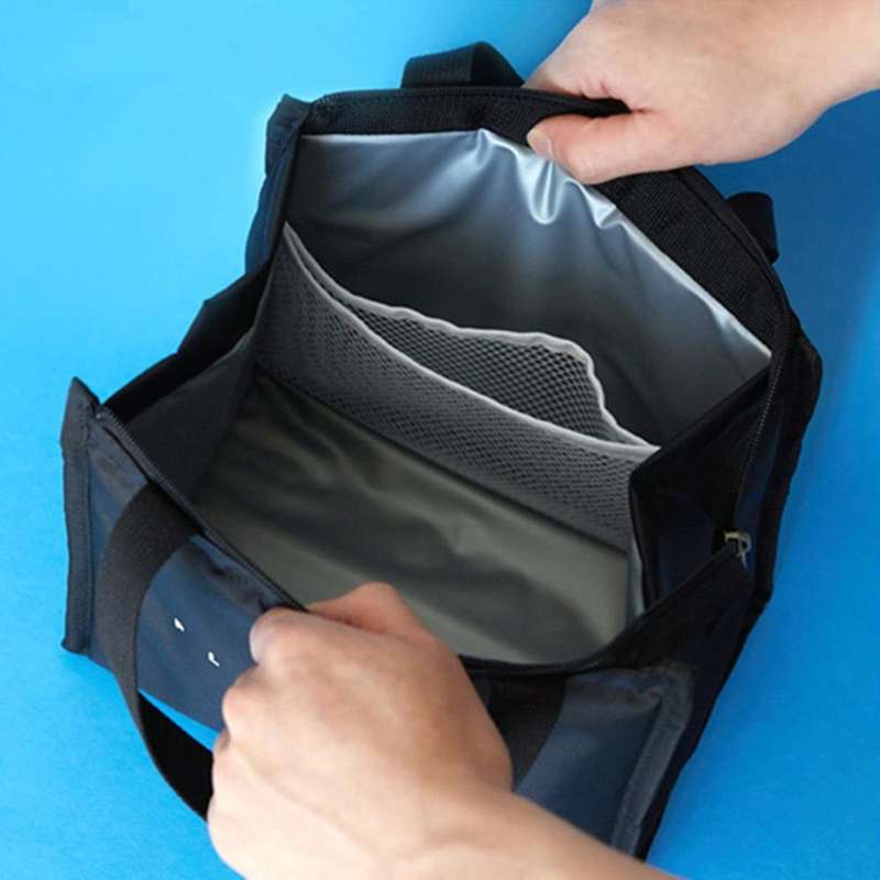 Multifunctional Portable Insulated Lunch Box Bag(Day Mini Black)