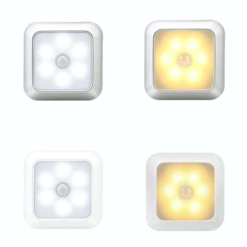 1143 Human Body Sensation Night Light Smart Home Sensing Lights, Light color: Silver Warm Light