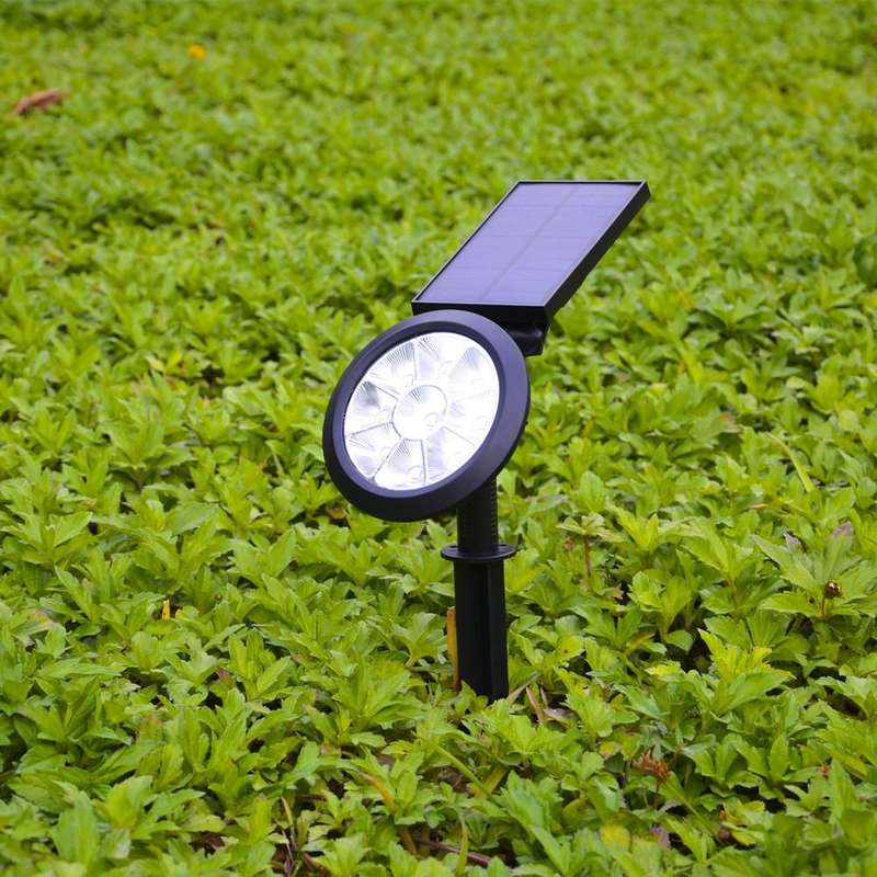 9 LEDs Solar Power Garden Lights LED Outdoor Garden Adjustable IP65 Waterproof Light(Warm White +...