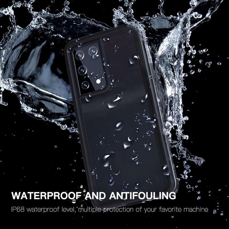 For Samsung Galaxy S21 Ultra 5G RedPepper Transparent Dot Shockproof Waterproof PC + TPU Protecti...