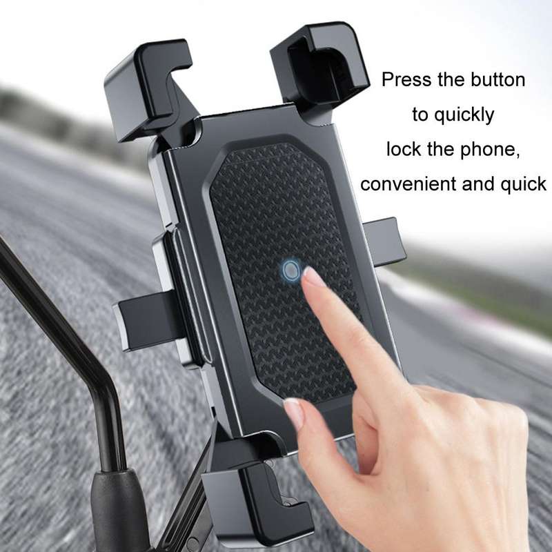 Shockproof Motorcycle Mobile Phone Holder Outdoor Bike Navigation Holder, Model: Rearview Mirror