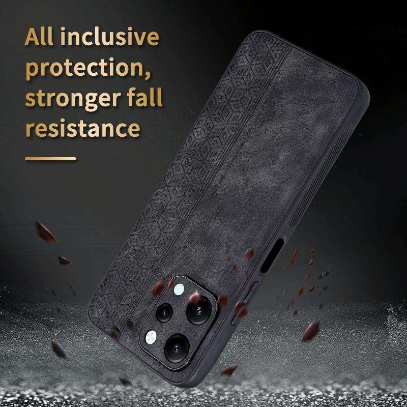 For Xiaomi Redmi 12 AZNS 3D Embossed Skin Feel Phone Case(Black)