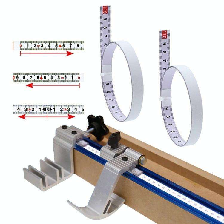5m Sticky Scale Steel Ruler with Glue Scale Tape Measure Self-adhesive Ruler, Specification:Middl...