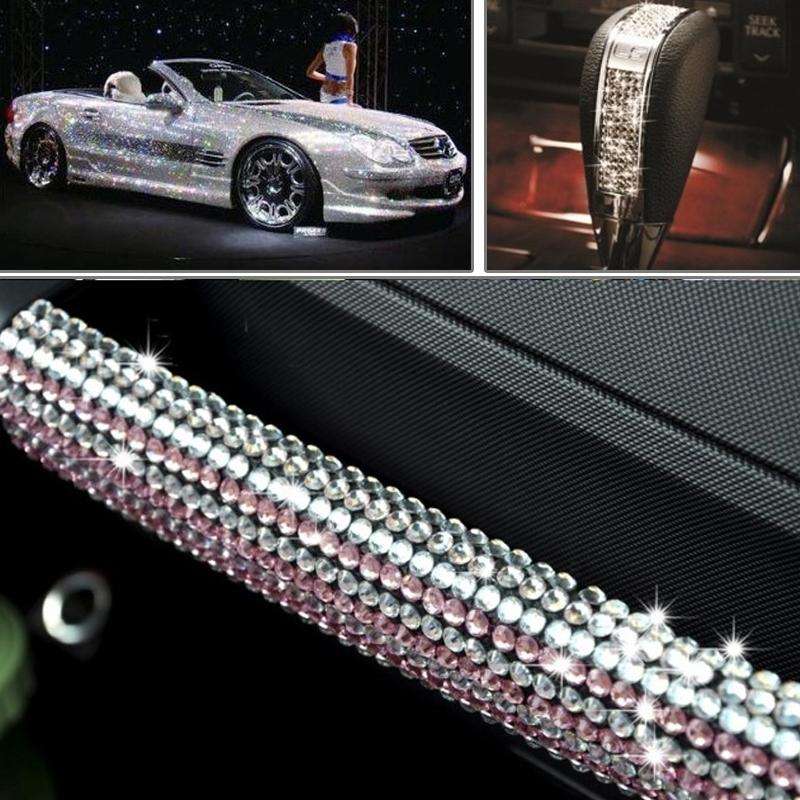 4mm Glitter Crystal Diamond Decoration / Shining Rhinestone Sticker for Car Sticker & Cell Phone ...
