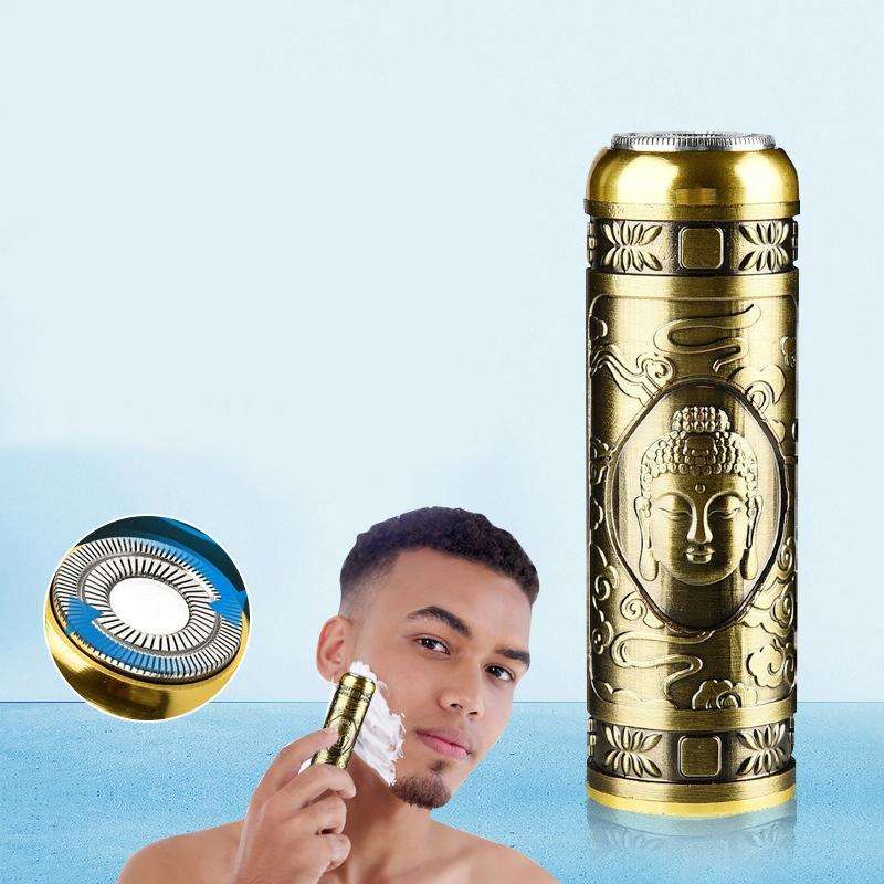 Suker SK-311 Mini Electric Shaver Portable Buddha Head Shaver Washable USB Rechargeable Shaver( B...