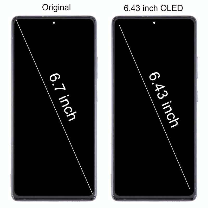 For Samsung Galaxy A71 5G SM-A716B 6.43 inch OLED LCD Screen Digitizer Full Assembly with Frame (...