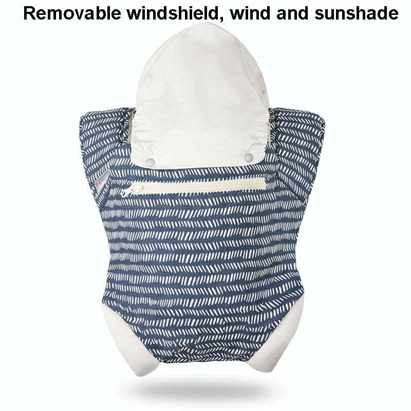 Kangaroo Baby Portable Multifunctional Baby Carrier Front Hold Baby Breathable Carrier(Lotus Color)