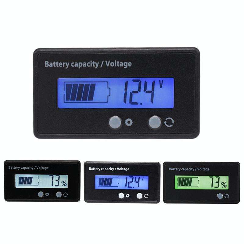 H6133 12V-84V Lead-acid Battery Voltage Tester Percentage Voltmeter Gauge Lithium Battery Status ...
