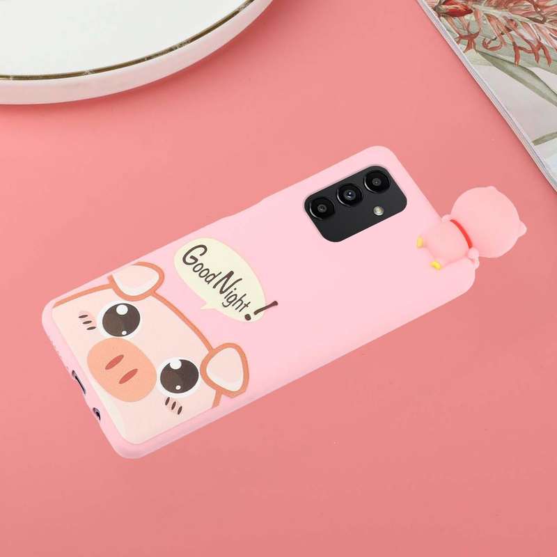 For Samsung Galaxy A34 5G Shockproof Cartoon TPU Phone Case(Cute Pig)