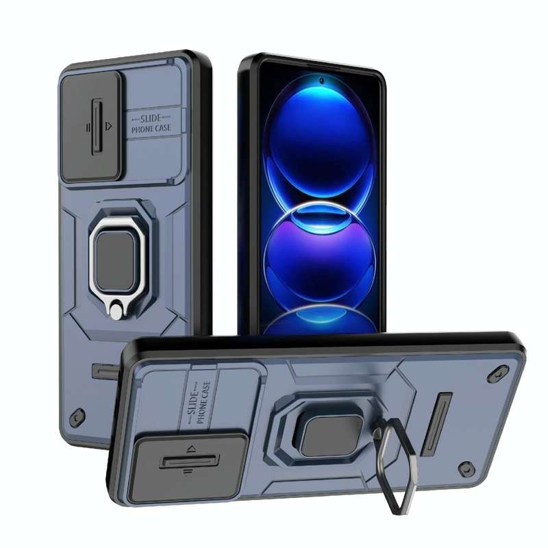 For Xiaomi Redmi Note 12 Pro+ 5G Global Sliding Camshield TPU + PC Shockproof Phone Case with Hol...