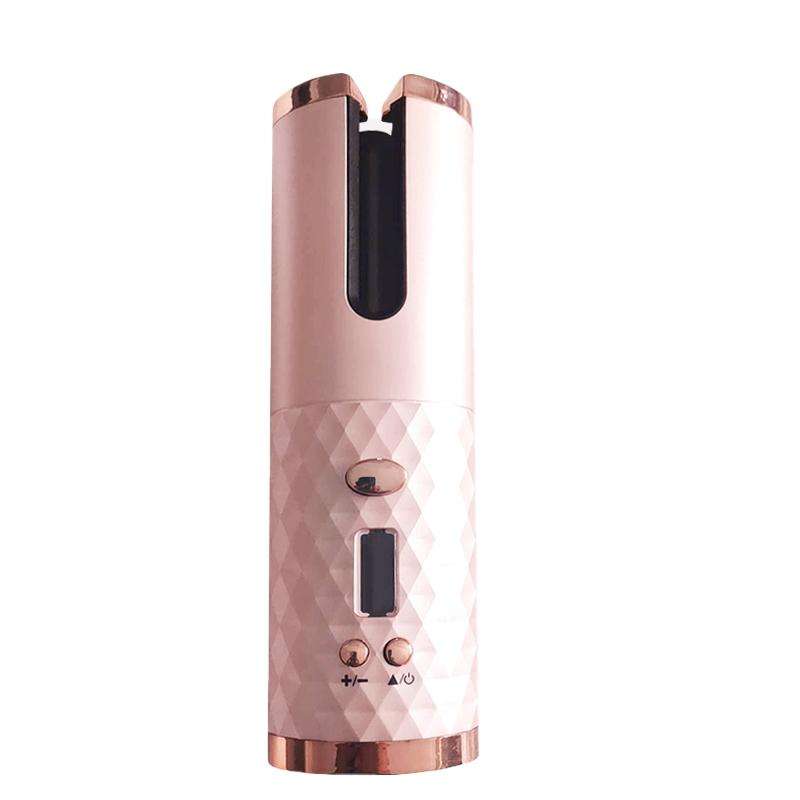 USB Charging Automatic Hair Curler Portable Mini Wireless Multi-function Curling Iron with LCD Di...