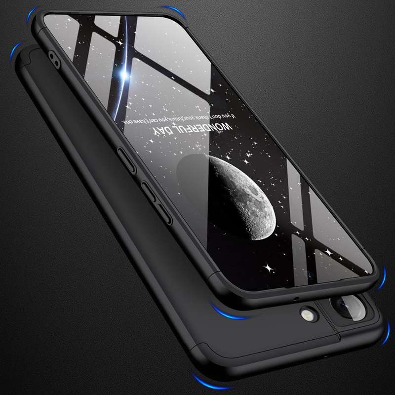 For Samsung Galaxy S22 5G GKK Three Stage Splicing PC Phone Case(Black)