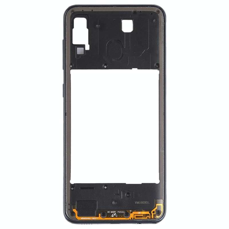 For Galaxy A30 SM-A305F/DS Back Housing Frame (Black)