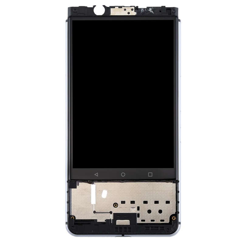 OEM LCD Screen for BlackBerry Keyone Digitizer Full Assembly with Frame(Silver)