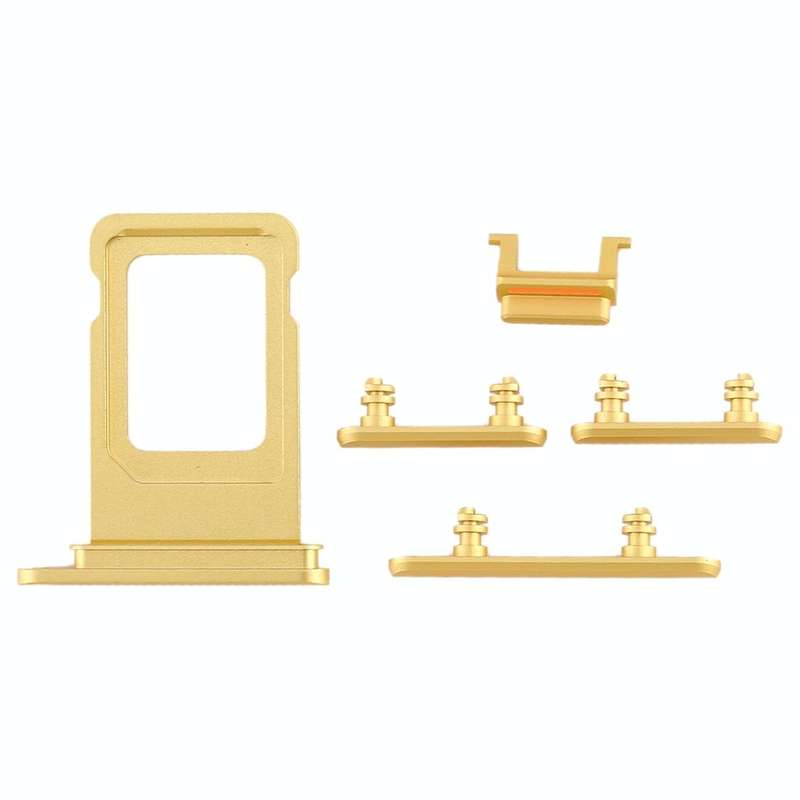 SIM Card Tray + Side Key for iPhone 11(Yellow)