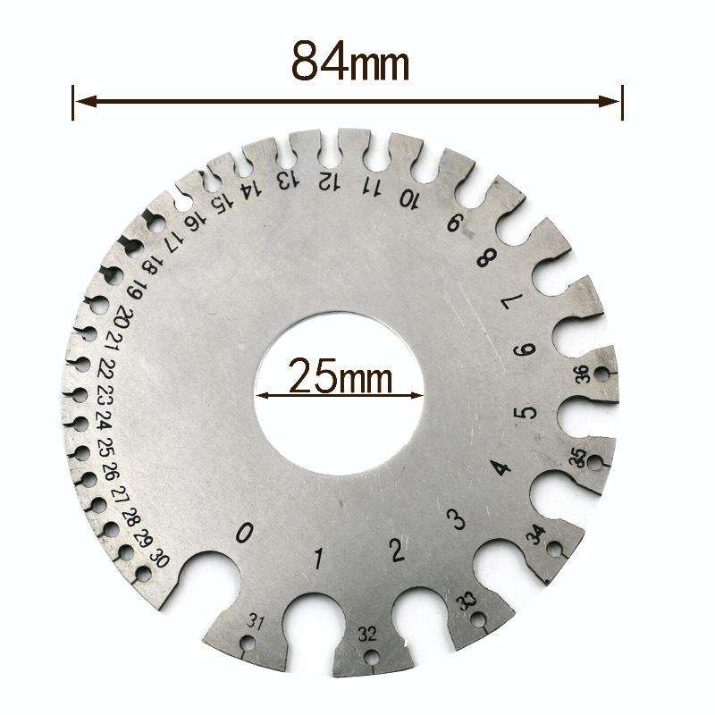Stainless Steel Wire Gauge Model Weld Inspection Ruler Thickness Ruler Wire Welding Gauge
