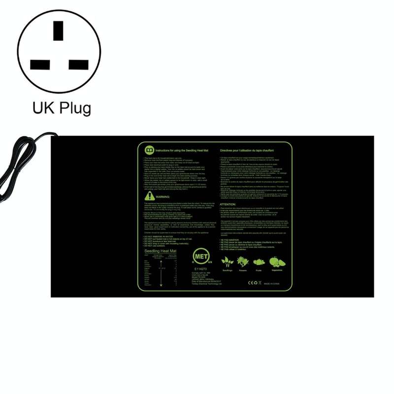 48 x 20in Waterproof Seedling Heating Pad Constant Temperature Heating Pad(UK Plug 240V)
