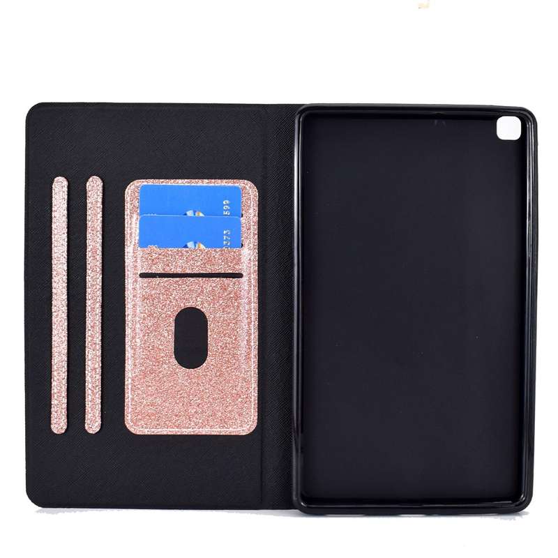 For Samsung Galaxy Tab A7 Lite T220 Glitter Horizontal Flip Leather Case with Holder & Card Slots...