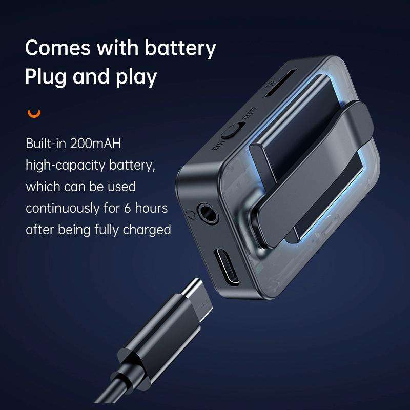 C33 Bluetooth 5.0 Audio Receiver Transmitter Portable MP3 Player with LCD Display Support Remote ...