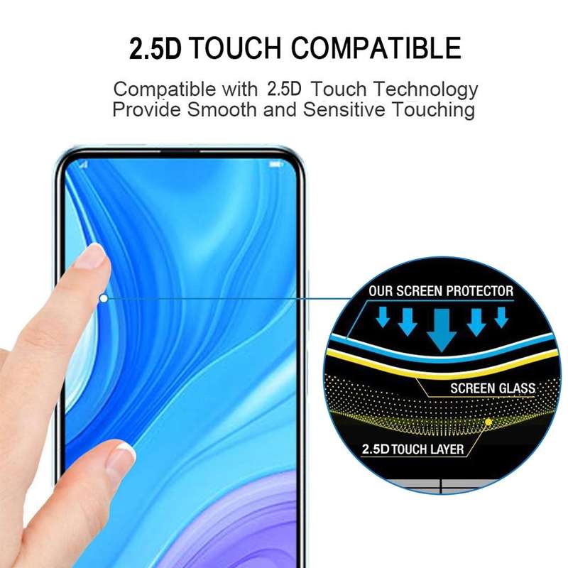 For Huawei Y9s 9H Surface Hardness 2.5D Full Screen Curved Tempered Glass Film
