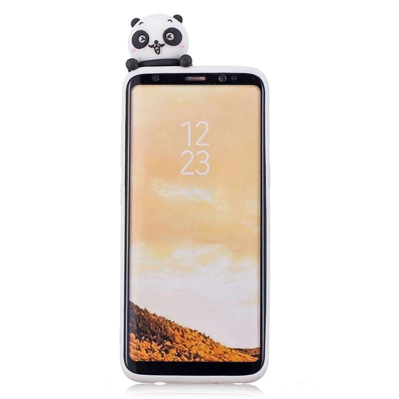 For Galaxy S8+ Shockproof Cartoon TPU Protective Case(Panda)