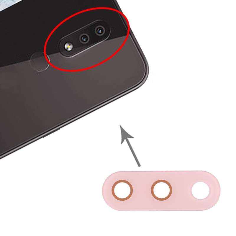 10 PCS Back Camera Lens for Nokia 4.2 / TA-1184 / TA-1133 / TA-1149 / TA-1150 / TA-1157(Pink)