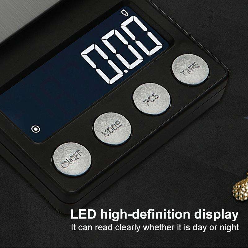 High-Precision Electronic Scale Mini Portable Jewellery Medicine Scale, Style:200g/0.01g
