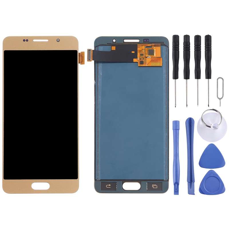 TFT LCD Screen for Galaxy A5 (2016) / A510 with Digitizer Full Assembly (Gold)