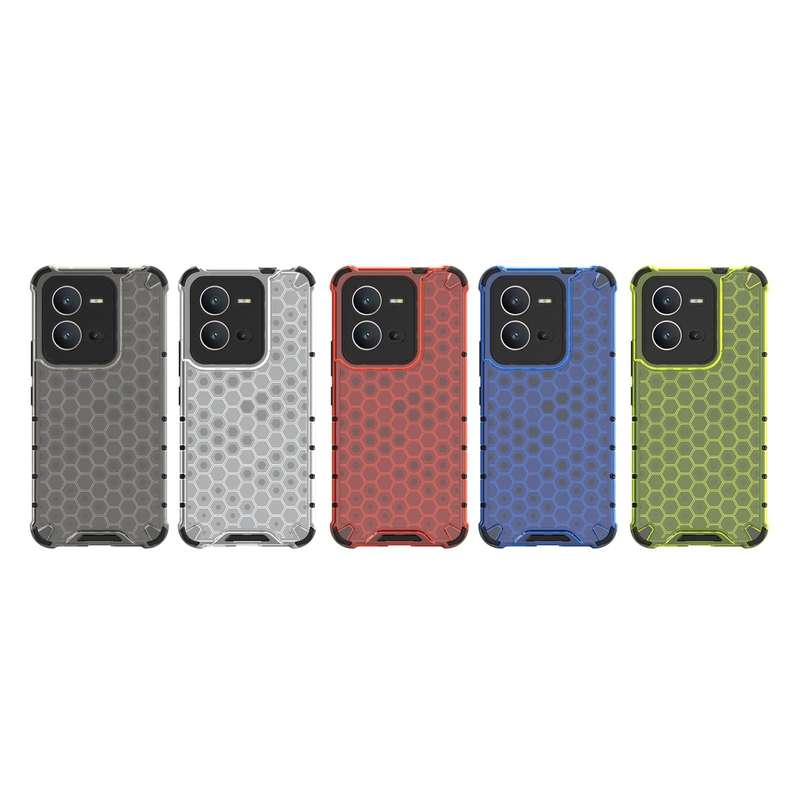 For vivo V25 5G / X80 Lite 5G Honeycomb Phone Case(Black)