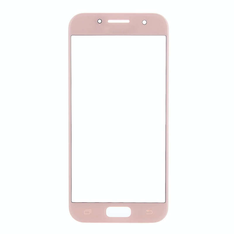 For Galaxy A3 (2017) / A320  Front Screen Outer Glass Lens (Pink)