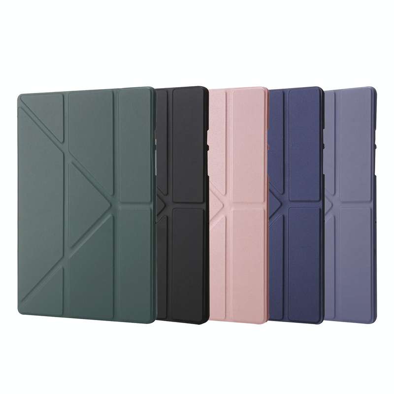 For Samsung Galaxy Tab A8 10.5 2021 Deformation Transparent Acrylic Horizontal Flip PU Leather Ta...
