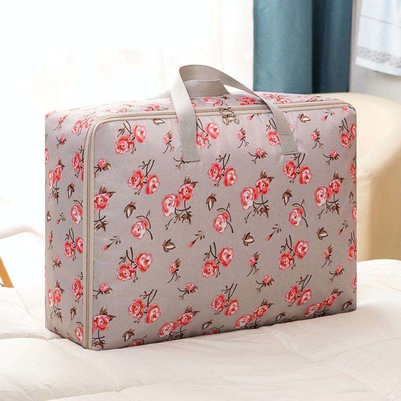 Oxford Cloth Quilt Moisture-Proof & Waterproof Storage Bag Zipper Portable Moving Luggage Bag, Sp...