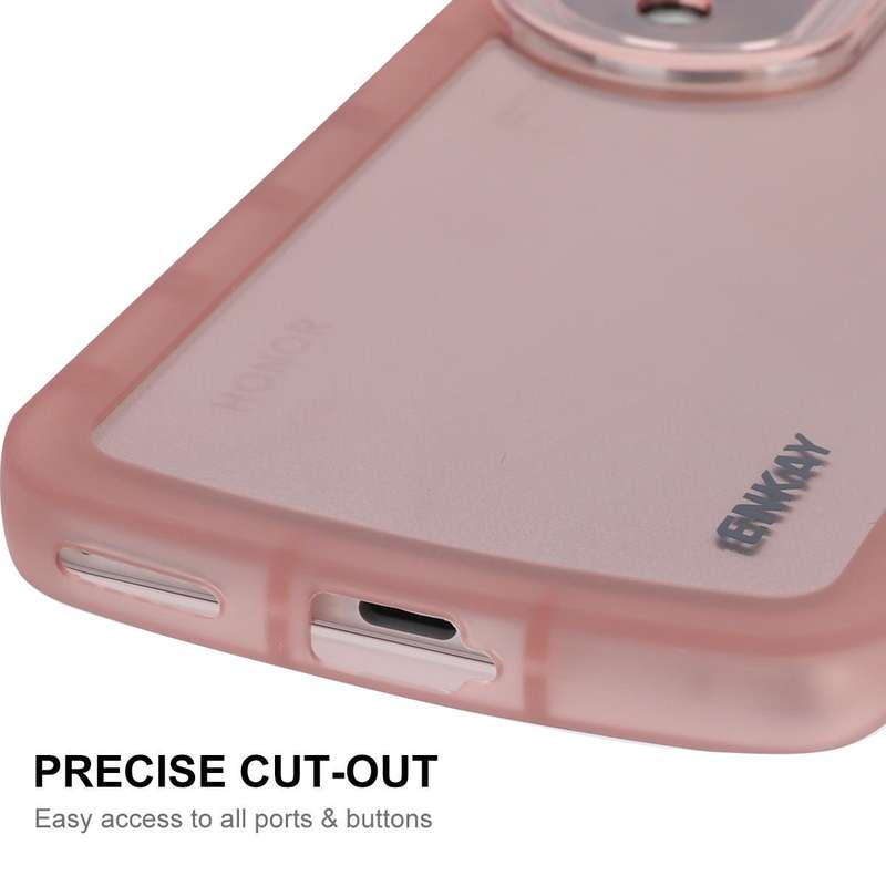 For Honor 70 ENKAY Translucent Matte TPU Shockproof Phone Case(Purple)