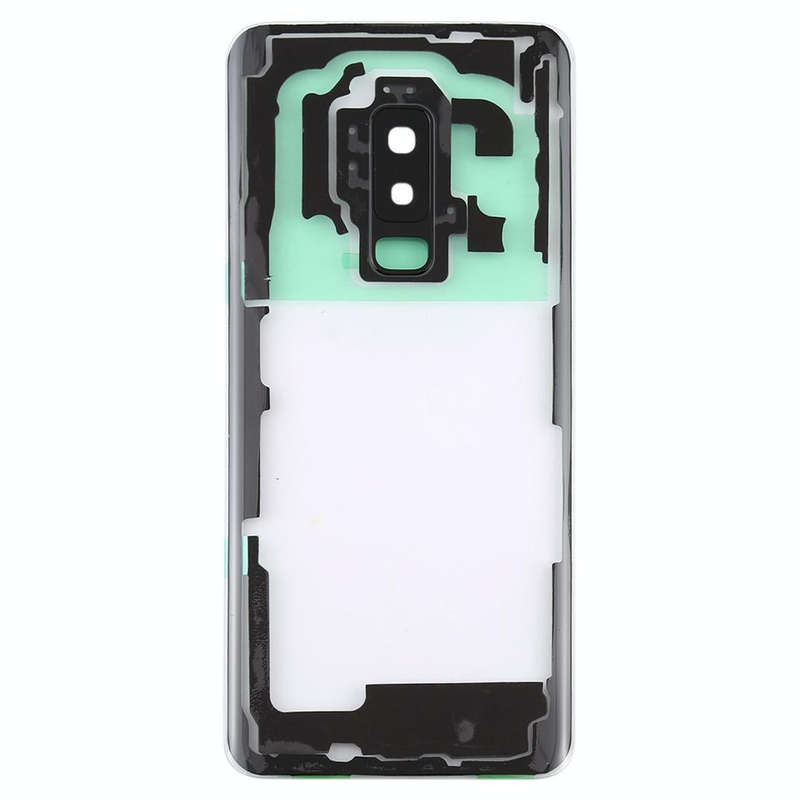 For Samsung Galaxy S9+ / G965F G965F/DS G965U G965W G9650 Transparent Battery Back Cover with Cam...