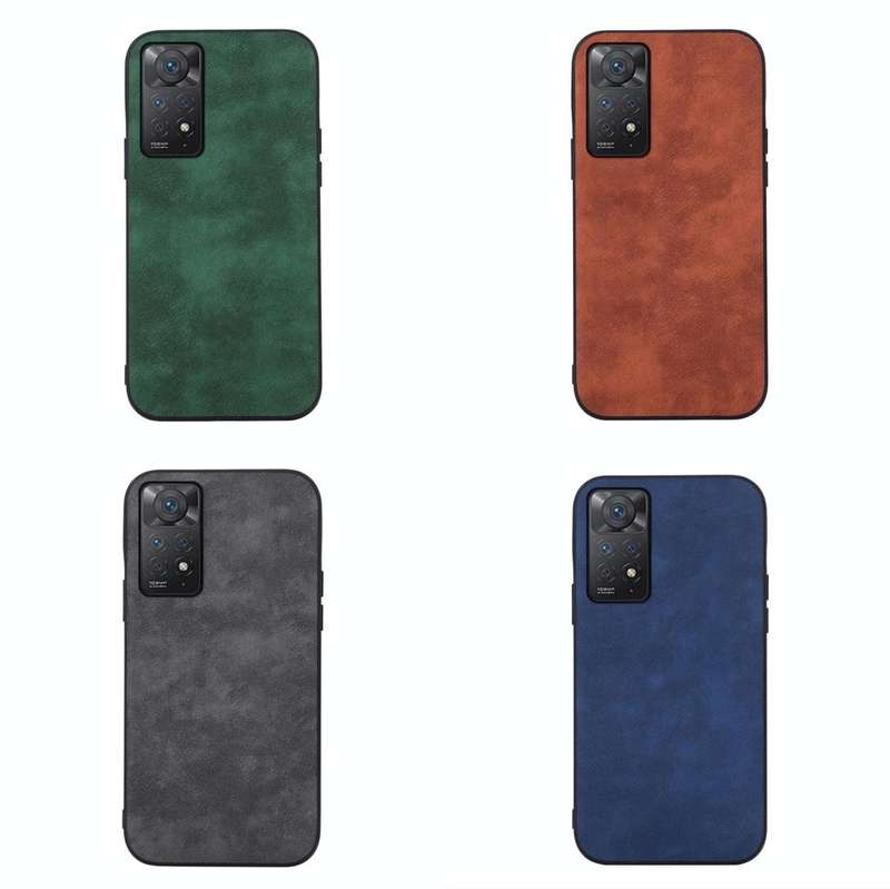 For Xiaomi Redmi Note 11 Pro Morocco Texture PU Shockproof Phone Case(Brown)