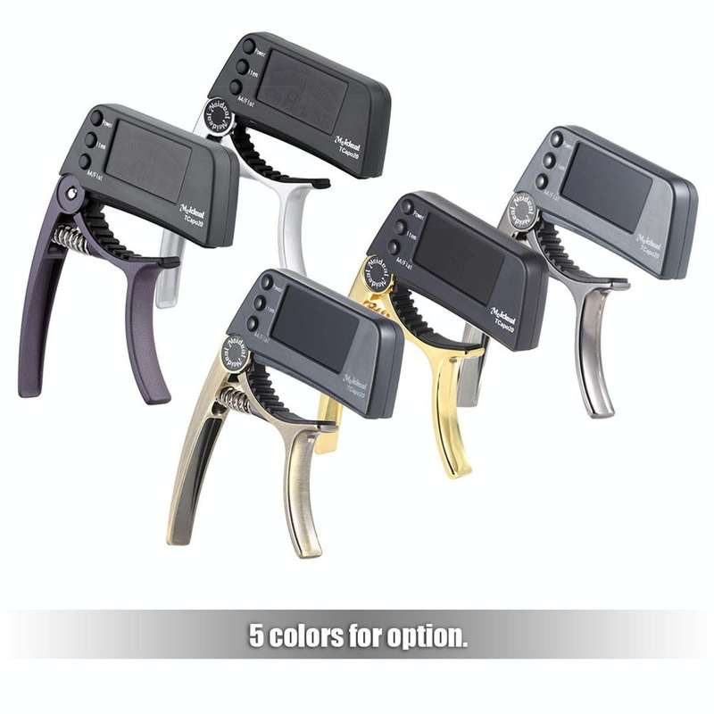Professional Guitar Tuner Clip, Loftstyle Chromatic Clip-on Tuner with Rotational LCD Screen Ligh...