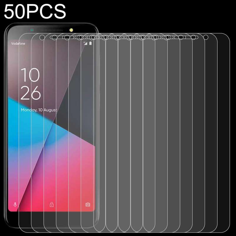 For Vodafone Smart N9 Lite 50 PCS 0.26mm 9H 2.5D Tempered Glass Film
