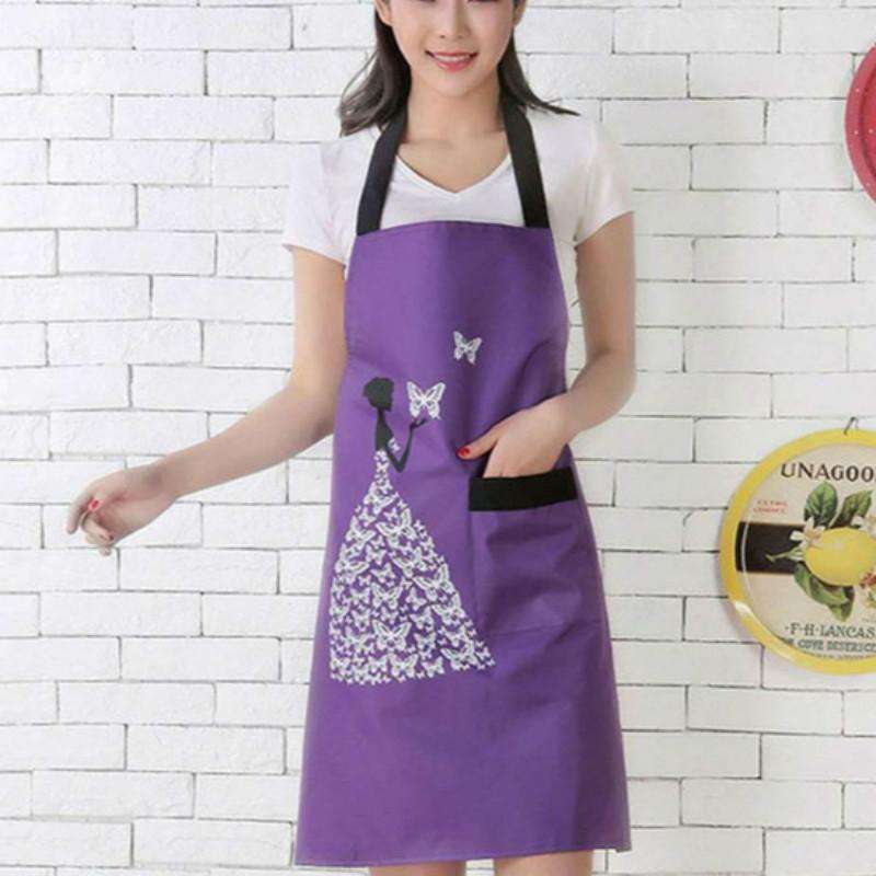 Waterproof Polyester Apron Woman Adult Bibs Home Cooking Baking Coffee Shop Cleaning Kitchen Acce...