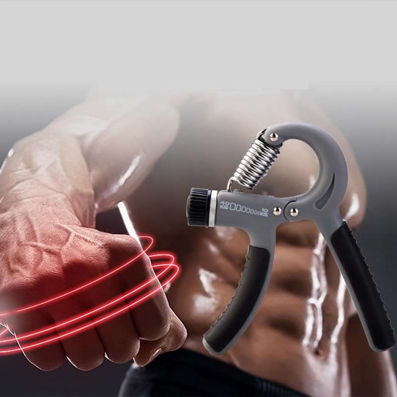 10-40Kg Adjustable Hand Grips Power Gripper Hand Wrist Strength Training Tool for Men, Random Col...