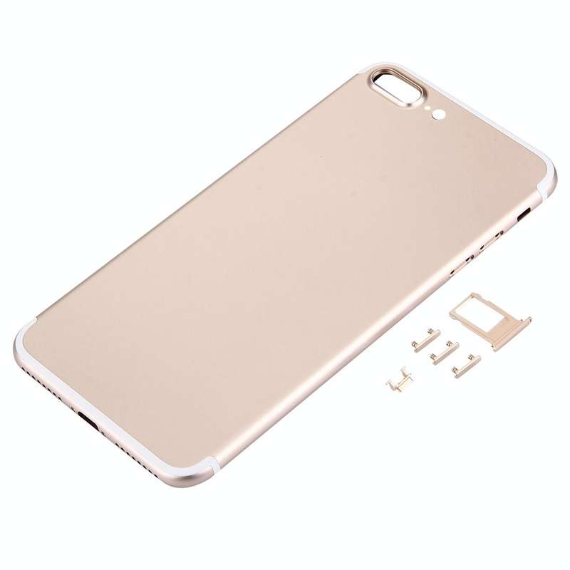 5 in 1 for iPhone 7 Plus (Back Cover + Card Tray + Volume Control Key + Power Button + Mute Switc...