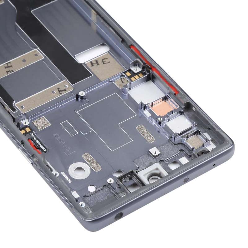Original Front Housing LCD Frame Bezel Plate for TCL 20 Pro 5G (Black)