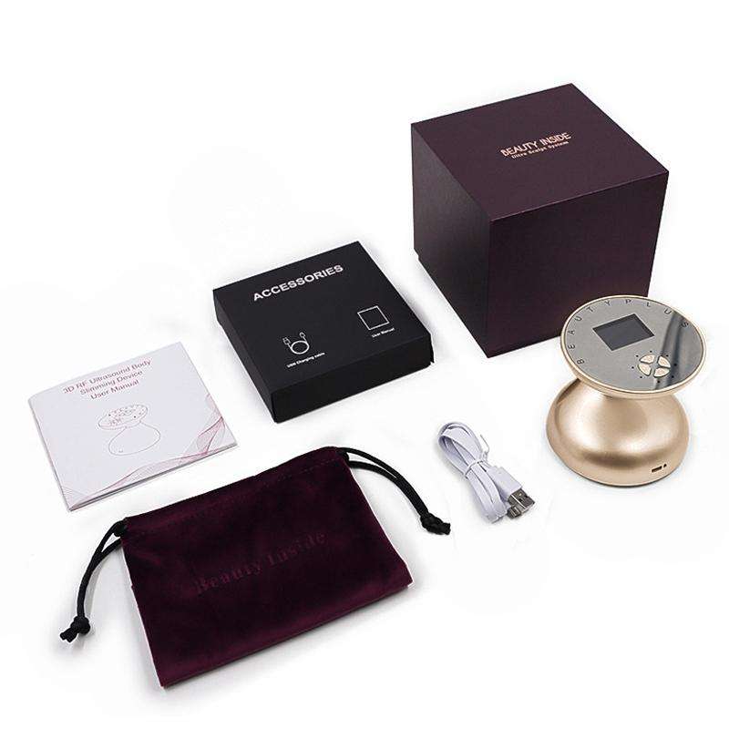 Ultrasonic Color Light RF Beauty Instrument Fat Blasting Instrument(Silver)