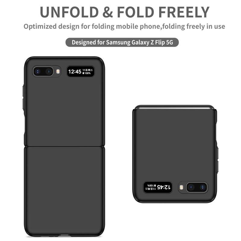 For Samsung Galaxy Z Flip 5G Armor Foldable Phone Case(Black)