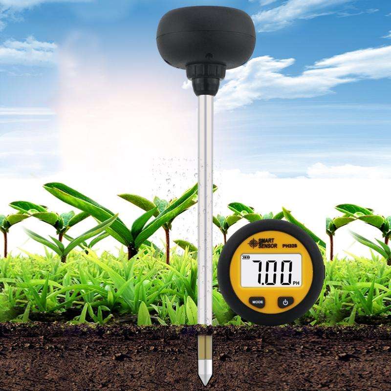 Smart Sensor PH328 Soil Acidity Meter Fertilizer Nutrient Humidity Detector