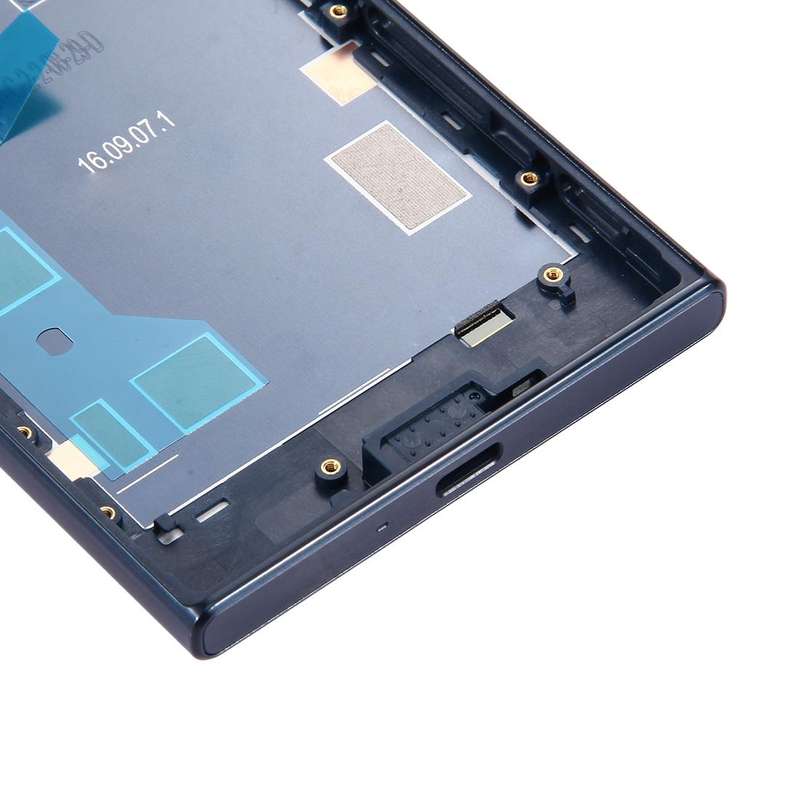 Back Battery Cover + Back Battery Bottom Cover + Middle Frame for Sony Xperia XZ(Dark Blue)