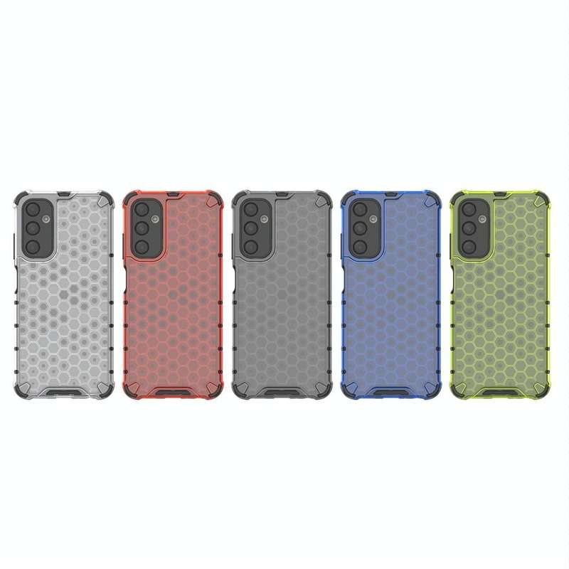 For Samsung Galaxy A05s Shockproof Honeycomb Phone Case(Black)